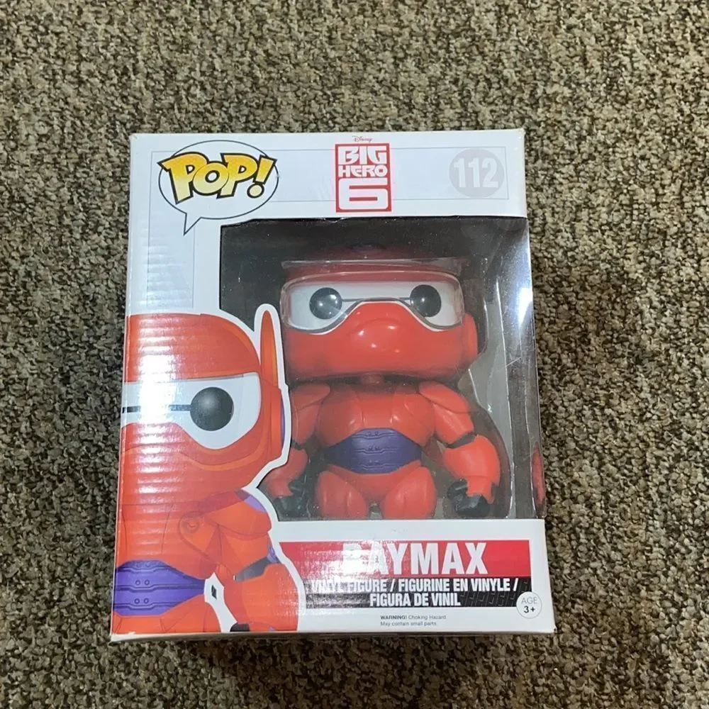 Funko Big Hero 6 Baymax (Supersized)#112 Disney Vinyl Figure - Red Collectable